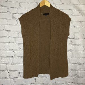 Express Brown Knit Sweater with Button Closure (Size M)